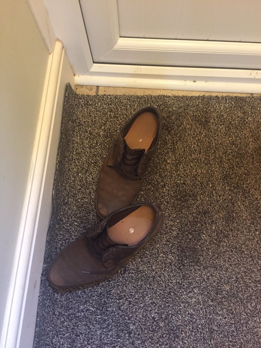 EmmaSharpe26's tweet photo. Hubby spreads footware. Apparently it’s not a problem😳. Hmmmm? Luckily for him he’s loved... mostly!! #ankleturner #tidyup! #tolerance https://t.co/Umnea2jMYW