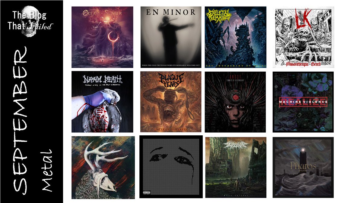 BlogThatFailed's tweet photo. Wild that you can throw out a best albums for September list that's as stacked as this. How do these compare to your highlights for September? @OceansofSlumber @SkeletalRemain_ @officialND @PlagueYearsMI @Svalbardband @Scordaturaband#ancstband #enminor #LIKband #Realizeband https://t.co/6cSOJ5eER0