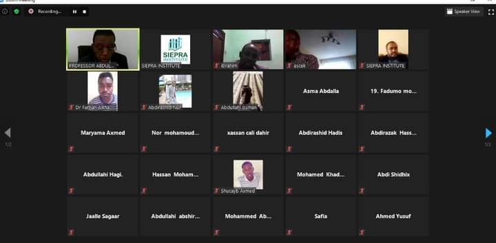 AbdinasirAbdiH's tweet photo. Its great honor &amp; pleasure for me to moderate virtual forum on #Covid19 &amp; Somalia's Economic Policies Responses from Somali government.
 #Panelists:
Prof. Abdullahi Sh Ali
Deputy minister @MofSomalia &amp; Dr. Awais Sheikh deputy director #SNECB @CBSsomalia
@SIEPRA17  @Abdirachiid https://t.co/W3yuGt9w4L