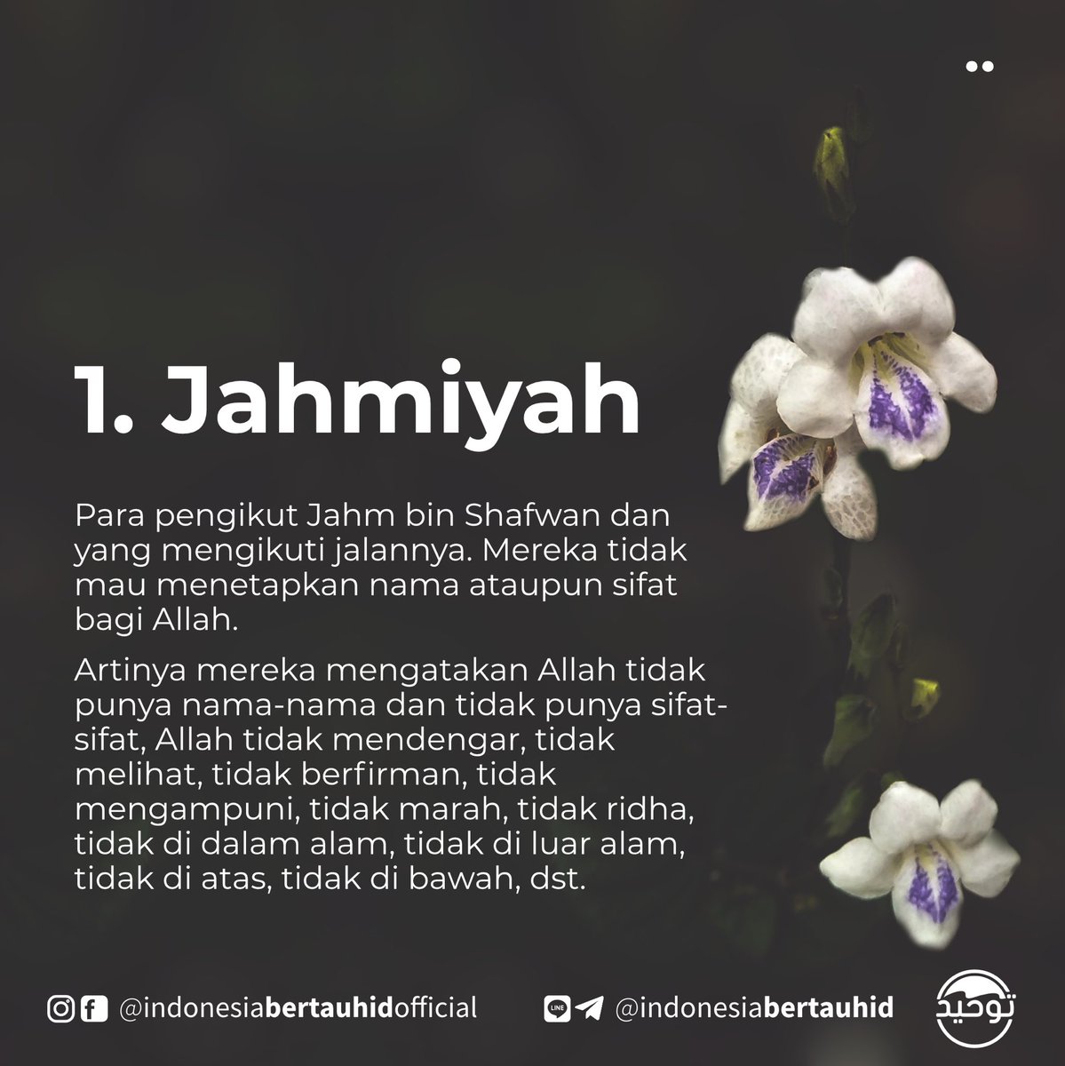 indonesiatauhid's tweet photo. 3 sekte menyimpang dalam memahami al-asma wa shifat.. https://t.co/kymS1Sudds
