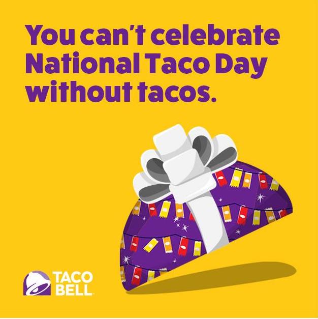 This year has been hard. That's why we are giving one FREE Crunchy Taco with every eligible delivery order for a week starting on National Taco Day (4 October). How will you shellebrate? #TacoBellNL #Deliveroo #Thuisbezorgd #UberEats