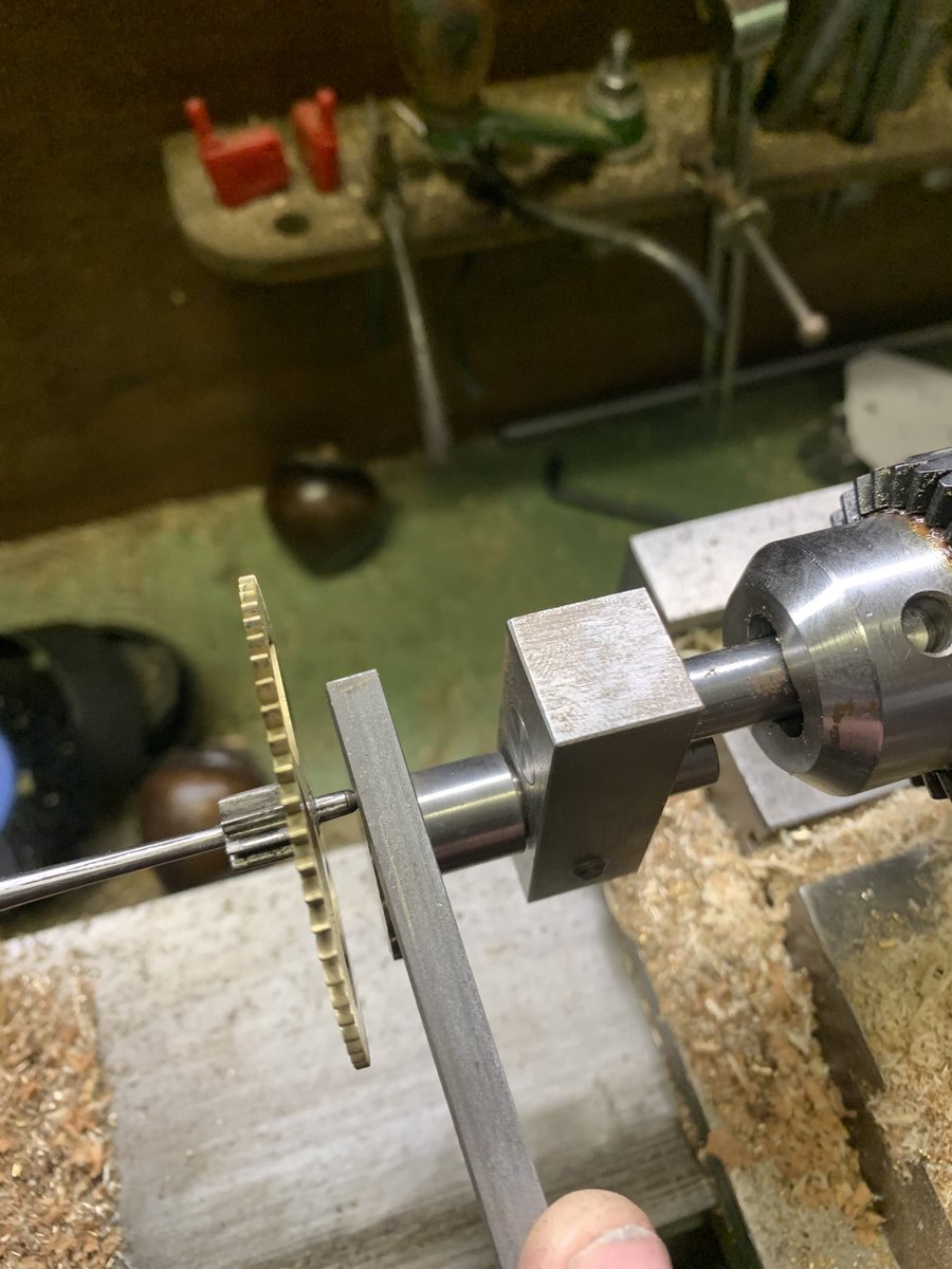 tictocclocks's tweet photo. Trying out the Jacot tool I recently made for the Myford Grandfather clock in for repair and service , #Clockrepair #clockrepairs #clockrepairshop #wallclockrepair #mantleclockrepairs #grandfatherclockrepair #longcaseclockrepairs #clockrepairscardiff #clockrepairsswansea https://t.co/06e1Y8BKXF