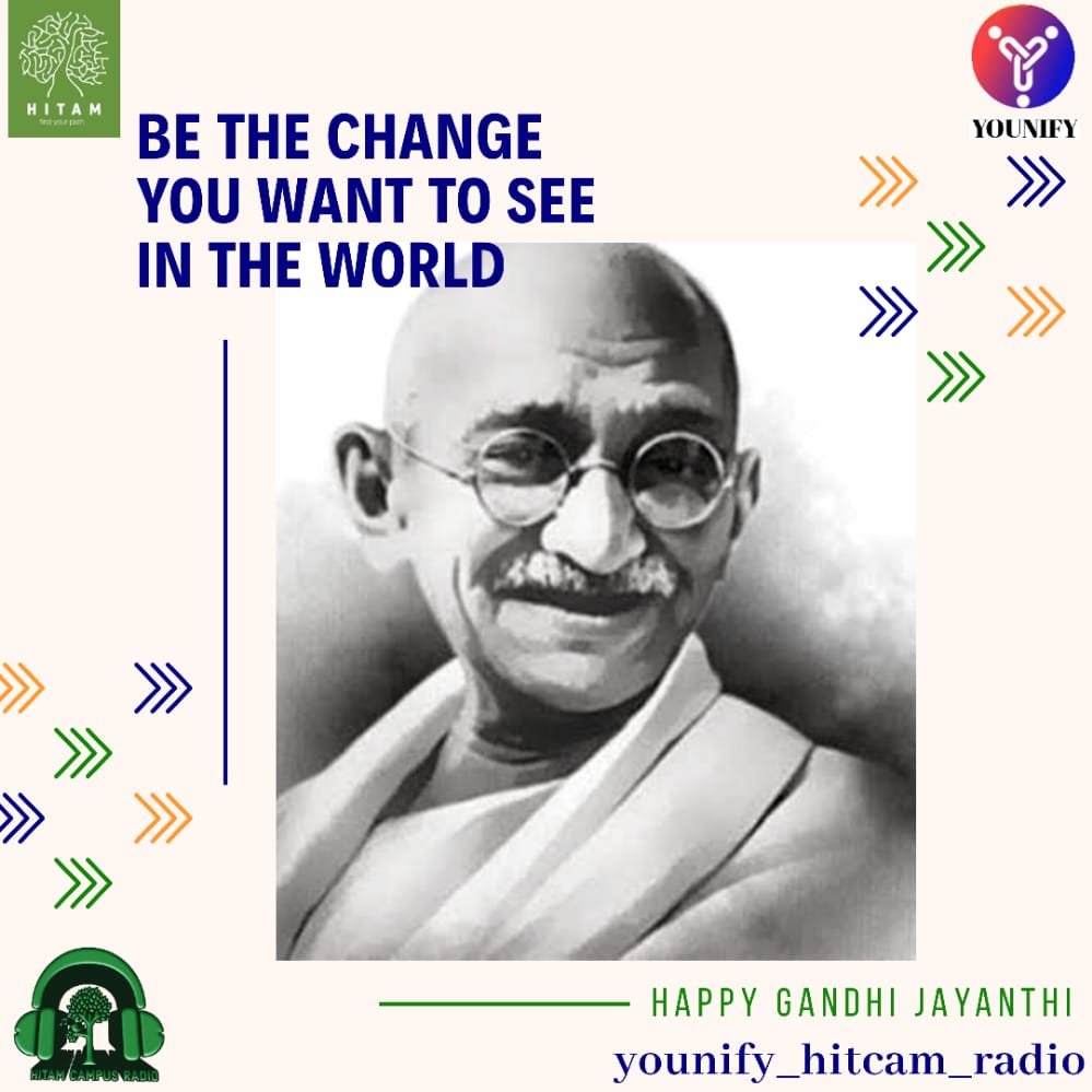 hitcam_radio's tweet photo. On Gandhi Jayanti,let's pay our tributes to the Messiah of non-violence &amp; take leadership in creating
Better polity in INDIA,
To build the best India!
HAPPY GANDHI JAYANTHI!! https://t.co/YQyEIQ4Z52