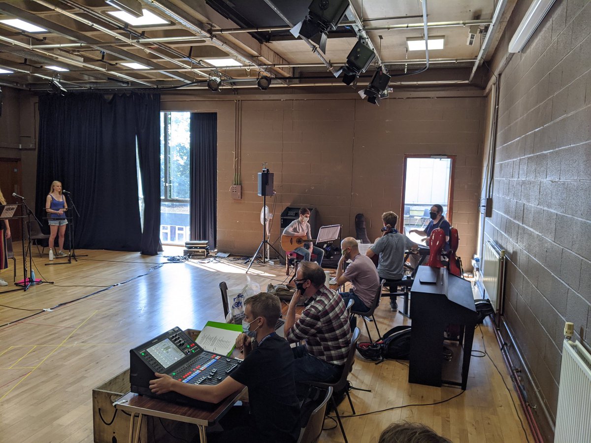 Real musicians joined us for socially distanced sitz probes. And we all cried. Not just to hear music. But to hear new music for the first time with a band. The joy of hearing new musicals for the first time in 2020 cannot be underestimated.