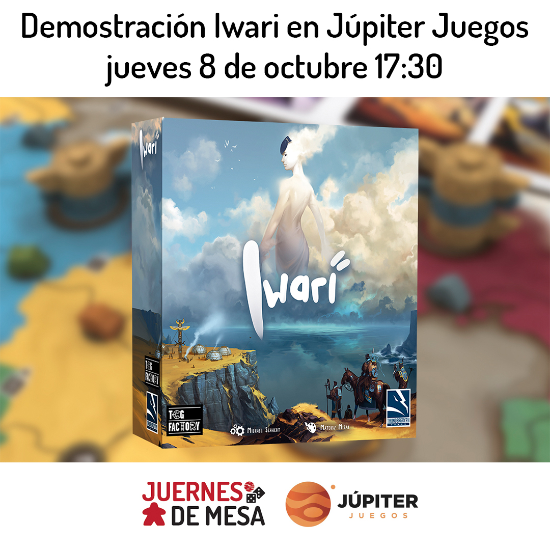 juernesdemesa's tweet photo. ¿Quieres aprender a jugar a Iwari, el nuevo juego de @Tcgfactory? En Juernes de Mesa vamos a organizar una demostración en @JupiterJuegos. Podrás jugar con nosotros el jueves 8 de octubre a las 17:30.

👉 https://t.co/aXutGB5bFJ

#juernesdemesa #júpiterjuegos #tcgfactory #iwari https://t.co/JL7s6yQa2g