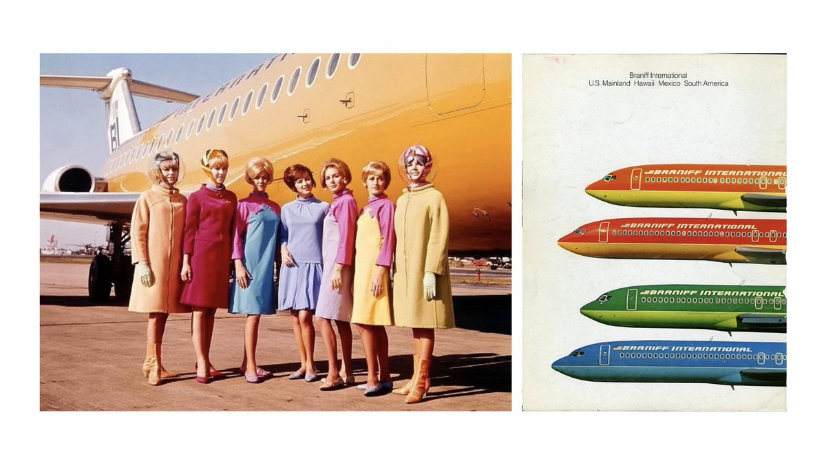 8) Mary created an image for the airline that felt fresh and that people wanted to be part of. Braniff was instantly the trendy airline. Sales rose consistently and some say people chose their routes based on the color of the planes.