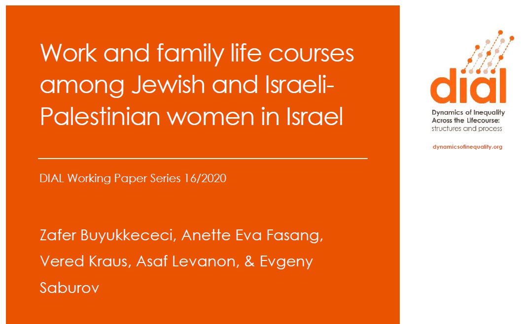 DIAL research (@dial_research) on Twitter photo In their new DIAL working paper, <a href="/zafer_113/">zafer buyukkececi</a>, <a href="/AFasang/">Afasang Malatji</a> and colleagues look at young Jewish and Palestinian Israeli women to see whether leading a more advantaged family and work life is linked to their ethnicity and background. bit.ly/30qa4bN In their new DIAL working paper, <a href="/zafer_113/">zafer buyukkececi</a>, <a href="/AFasang/">Afasang Malatji</a> and colleagues look at young Jewish and Palestinian Israeli women to see whether leading a more advantaged family and work life is linked to their ethnicity and background. bit.ly/30qa4bN