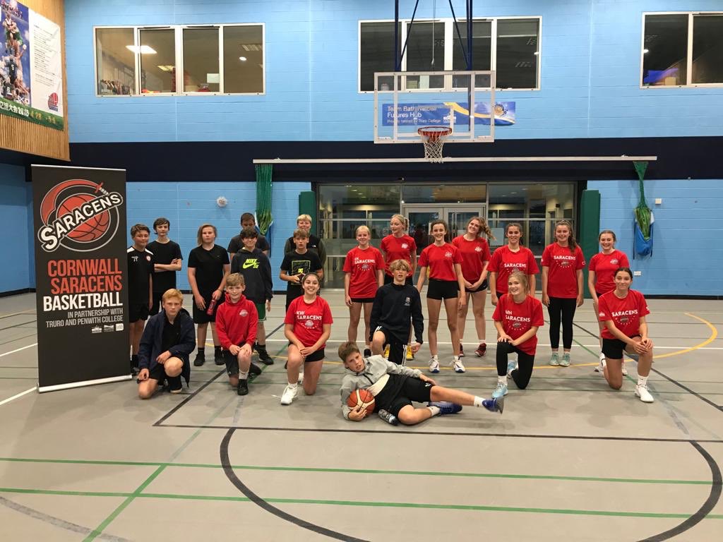 Basketball. Some Cornwall Saracens (our affiliated basketball club) boys and girls played in a in house game last night at the college. The future of the basketball academy is looking bright.
