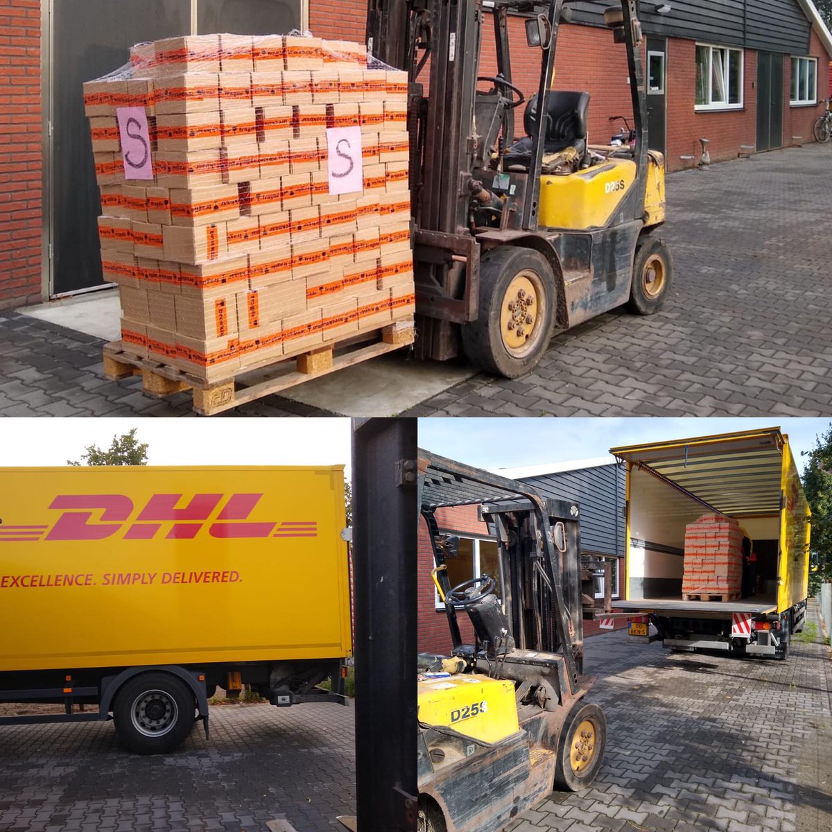 Vandaag is de pallet met attenties opgehaald voor alle Blij met een Ei donateurs. In het kader van Wereld Ei Dag ontvangen zij een bijzonder 🎁 Hou dus je brievenbus de komende dagen in de gaten als je donateur bent van <a href="/blijmeteenei/">Blij met een Ei</a> #wereldeidag #worldeggday