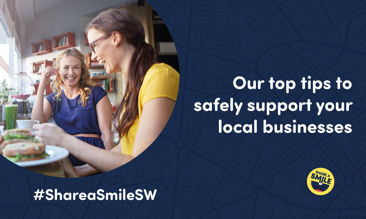 We all want to support our local businesses but equally we know how important it is to do this safely. Here are our top 5 tips to do this if you're planning to head out this weekend ow.ly/7Ap350BHtGO #supportlocalbusinesses #shareasmile #weekendplans