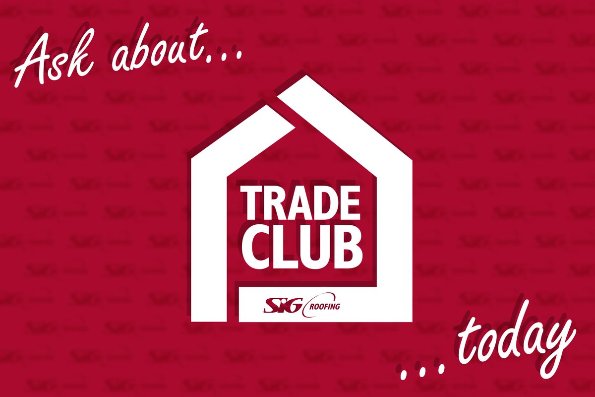 SIGRoofing's tweet photo. Ask us about trade club today!

Did you know that with our TRADE CLUB you can collect points when you purchase our products?  😲
Join us today! 

Find out more here: https://t.co/iZOMD90K4p

#SIGRoofing #Roofer #TradeClub #Construction https://t.co/ul4fqO1h8z