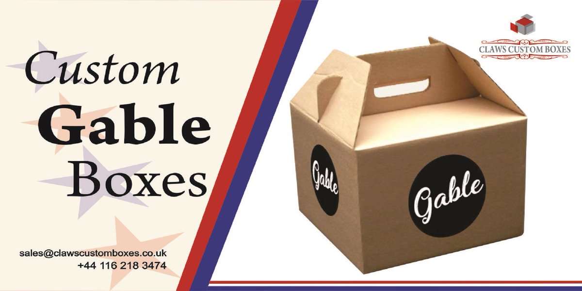 clawsltd's tweet image. Go Custom Boxes offer the best quality printing and designing of the gable packaging using the best colors and techniques for color printing.
Read More:bit.ly/2YXI0fb
Email at: sales@clawscustomboxes.co.uk
Call to Order: +44 116 218 3474
#Customboxes #PrintedGableboxes