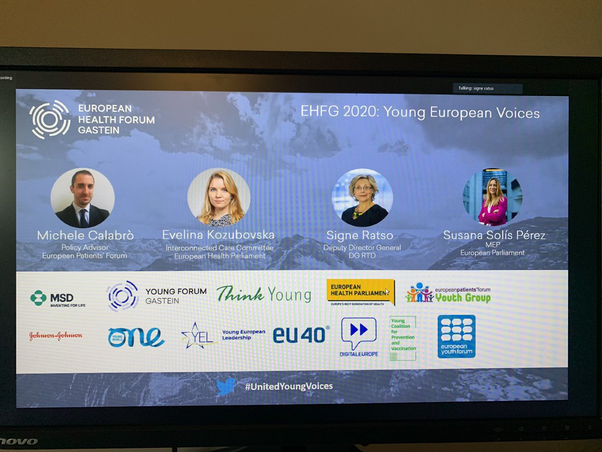 Promissing session @EHFG2020 gathering over 10 youth platforms to debate on the future of EU health systems - let’s talk Resiliency Prevention & Digitalisation #UnitedYoungVoices