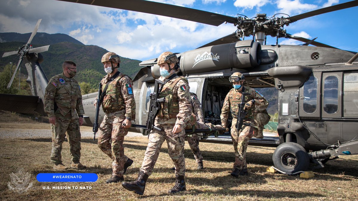 U.S. Mission to NATO (@usnato) on Twitter photo Great to see such strong cooperation between ๐บ๐ธ <a href="/TNMilitaryDept/">Tenn. National Guard</a> & ๐ฎ๐น <a href="/NATO/">NATO</a> Allies during their medical evacuation training as part of <a href="/NATO_KFOR/">NATO Kosovo Force - KFOR</a>. #KFOR elements continuously conduct joint cross-training to maintain readiness & support security for ๐ฝ๐ฐ #Kosovo. Great to see such strong cooperation between ๐บ๐ธ <a href="/TNMilitaryDept/">Tenn. National Guard</a> & ๐ฎ๐น <a href="/NATO/">NATO</a> Allies during their medical evacuation training as part of <a href="/NATO_KFOR/">NATO Kosovo Force - KFOR</a>. #KFOR elements continuously conduct joint cross-training to maintain readiness & support security for ๐ฝ๐ฐ #Kosovo.