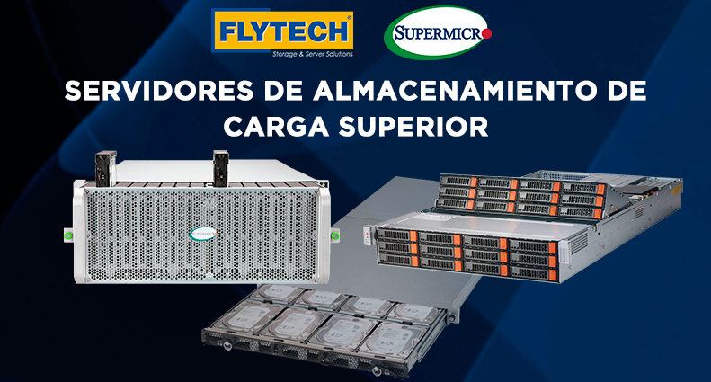 FlytechSA's tweet image. Servidores de almacenamiento #TopLoading de Carga Superior de @Supermicro_SMCI en 4U, 2U y 1U. Te contamos todas sus características y ventajas en @FlytechSA ow.ly/bMod50BHvVE #Supermicro #servers #servidores #solucionesIT