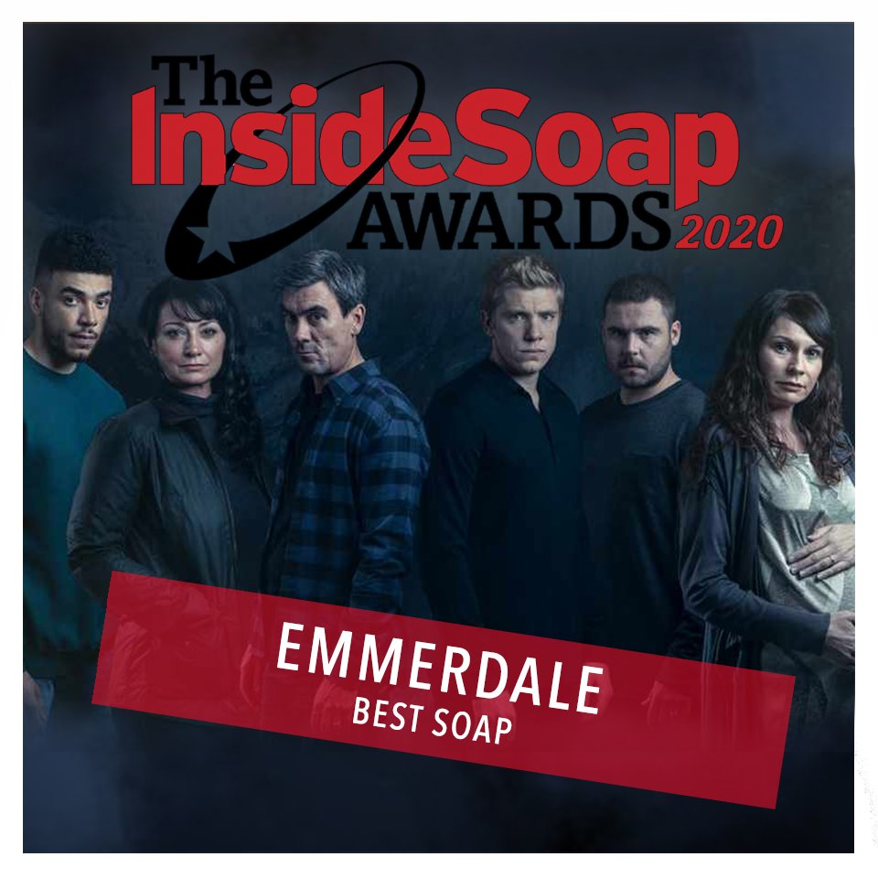 VOTE #Emmerdale BEST SOAP at the @InsideSoapMag awards now: https://t.co/InNd5RXc3J #Emmerdale https://t.co/reG77vrL3s