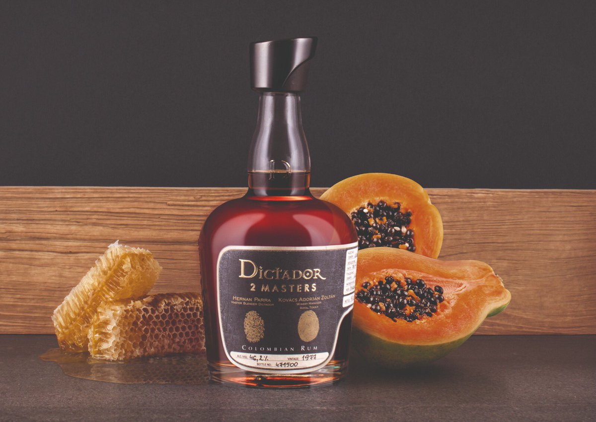 It’s here 🙌 Very excited to announce the release of the <a href="/Dictador_Brands/">Dictador Official</a> Two Masters rum, finished in Royal Tokaji cask. Goedhuis are the first in the UK to offer this nectar. Email wine@goedhuis.com for availability. #rum #dictador #tokaji #royaltokaji