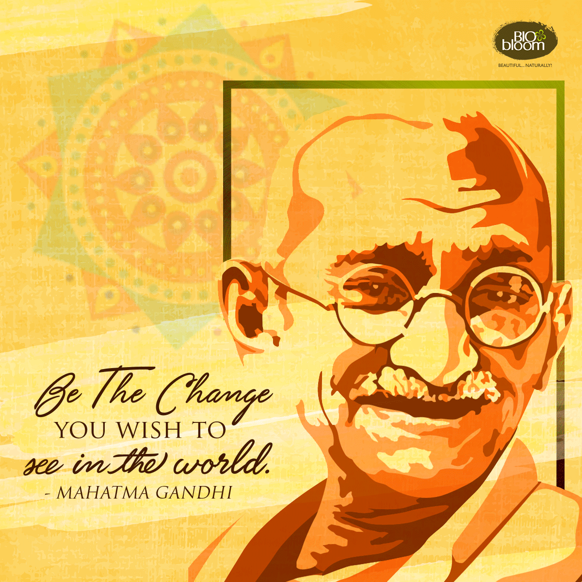 BioBloom's tweet photo. Be the change you wish to see in the world - Mahatma Gandhi

#GandhiJayanti #Biobloom #BeautifulNaturally https://t.co/OiWxWeu7UT