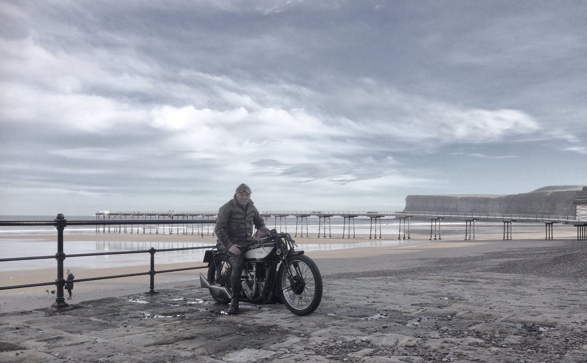 feel_paul's tweet photo. Memories from 2 years ago of @saltburnbysea #erniecrust #adashbetweenthetides documented historic #motoring #speedtrials & #motorracing from 1906 @RacetheWaves continuing the historic use of the #YorkshireCoastbeaches for #motoringevents @Weelcome2Yorks @Esast_Riding #bridlington https://t.co/O5pett7WZc