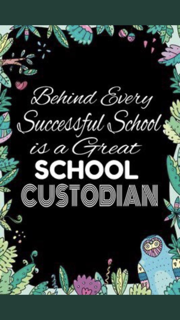 Today is #nationalcustodianday! Thank you to our hardworking custodial crew who go above and beyond each day. We appreciate you!