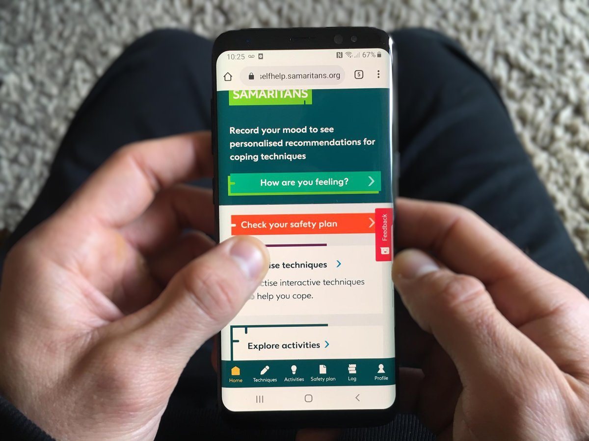 SamaritansIRL's tweet photo. We know that some people find it difficult to reach out for help, so we created a self-help app to help you find ways to cope when you’re struggling. Our volunteers are still here if you need to talk to someone Tel: 116 123 or email jo@samaritans.ie https://t.co/xa9N6l8CJs https://t.co/OcLOPsCgAu