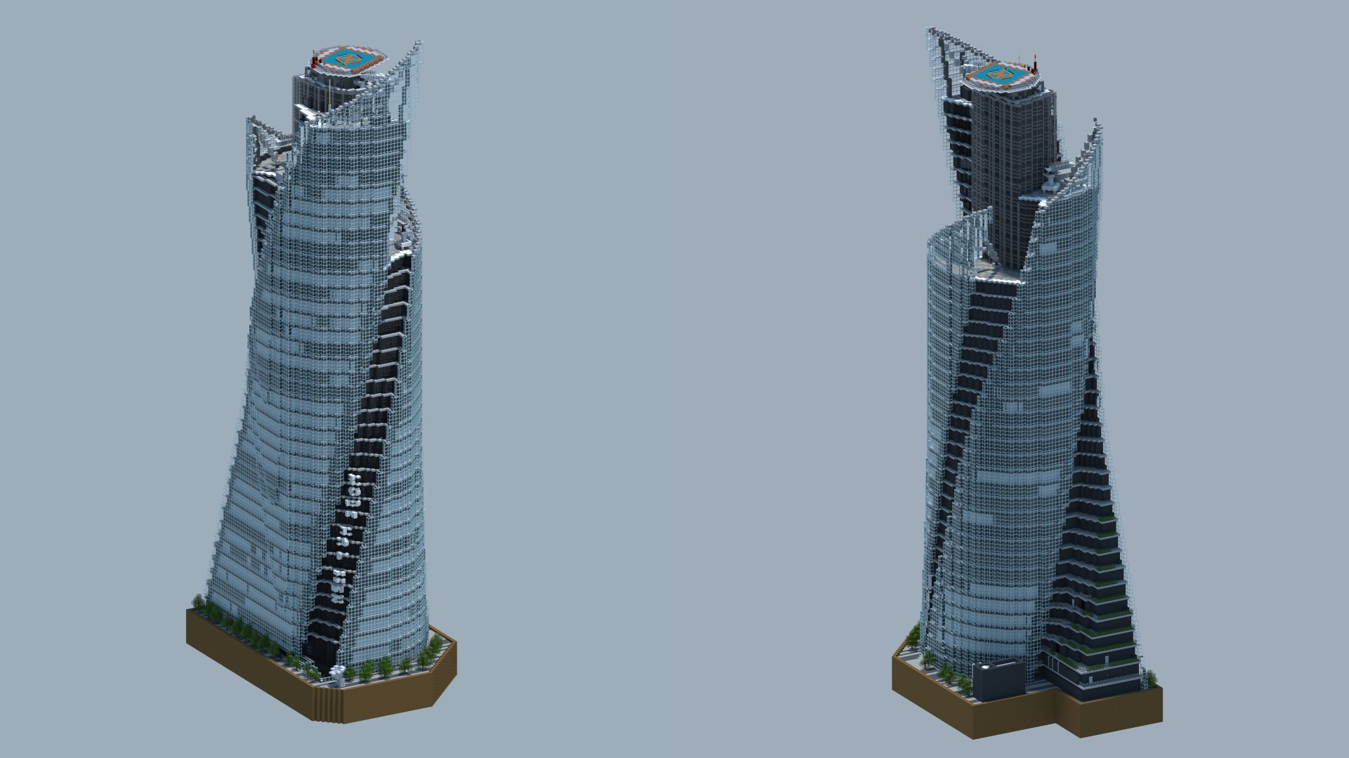 おもち モード学園スパイラルタワーズ Minecraft Minecraft建築コミュ T Co Cdkrdljtlr Twitter