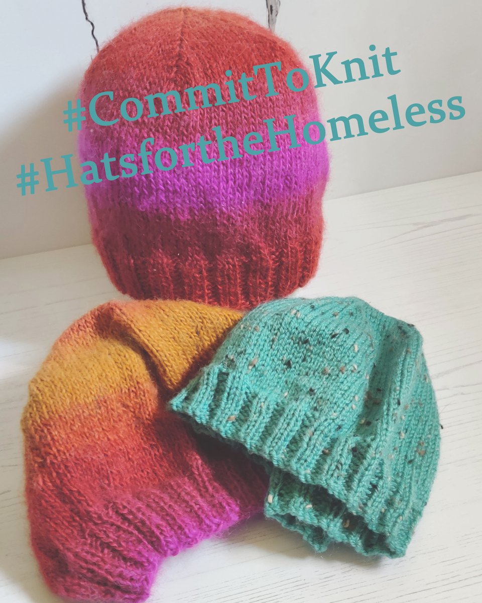 UKHKA's tweet image. It's #CommitToKnit month when we ask every knitter &amp;amp; crocheter to make one item for charity. This year our theme is again #HatsfortheHomeless 
Next week we will be unveiling some new free hat patterns but to get you started you will find some here ukhandknitting.com/knitting-for-c…