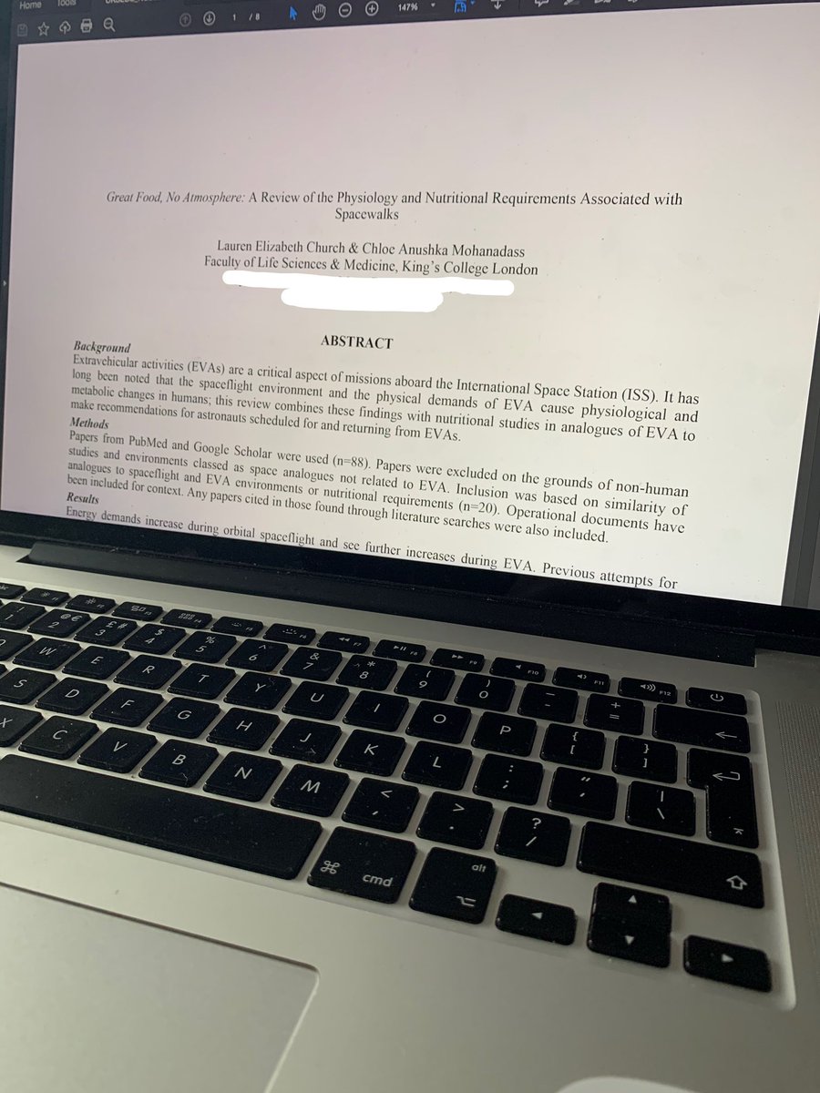 Our paper was submitted last night! <a href="/ChloeM_Med/">Chloe</a> and I will be talking about nutrition &amp; spacewalks 😁 looking forward to hearing more from lots of space friends, including <a href="/astro_bethany/">Bethany Evans 🧬🔬</a>, <a href="/SpaceTuba/">Tooba</a> <a href="/gwxbarker/">george ✨</a> @swennyspace and many more!! 👏 #NSSS20 <a href="/UKSEDS/">UKSEDS</a>