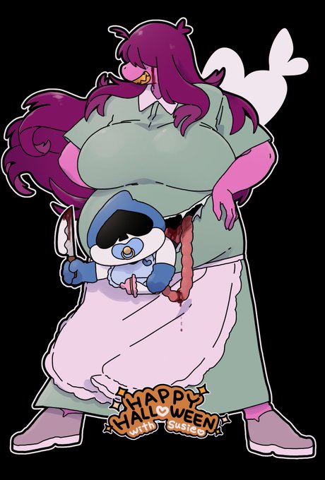 マタニティドレス?スージィちゃん(血糊注意!)

 #deltarune
 #hhws2020 