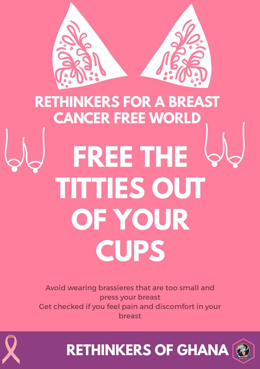 ROG_Ghana's tweet photo. Rethink how you handle your boobs
#BreastCancerAwarenessMonth
#breastcancerawareness
#breastcancer https://t.co/DfOX5WITM0