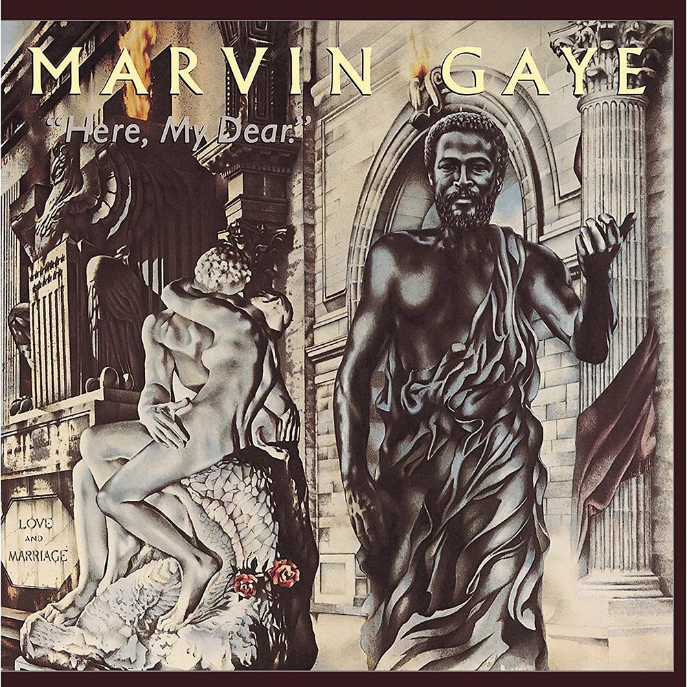 493 - Marvin Gaye - Here, My Dear (1978) - an album powered entirely by divorced guy energy. Marvin Gaye singing about his ex-wife. Strange, but good. And a cracking album cover