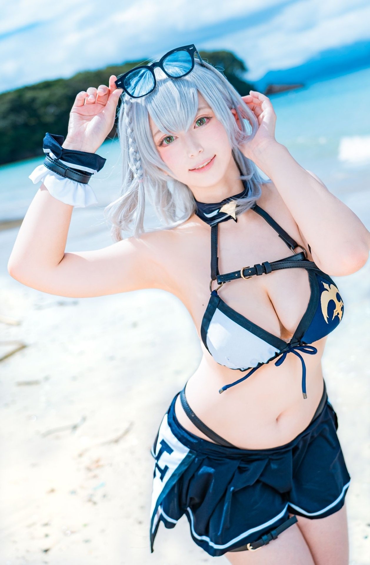 人気商品 【ホロライブ】白銀ノエル コスプレ 水着衣装 コスプレ