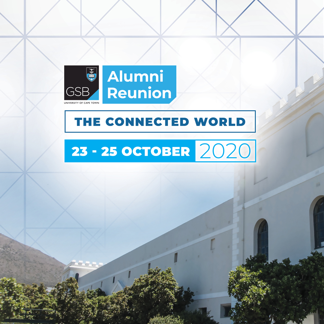 UCTGSB's tweet photo. ALUMNI REUNION WEEKEND: We have secured a group of diverse and dynamic speakers to speak under the theme “The Connected World”. Secure your virtual seat and find out more about the three-day programme here: https://t.co/VwgE8f8mlC
#UCTGSBAlumni #AlumniReunionWeekend https://t.co/2gj6ogGJa4