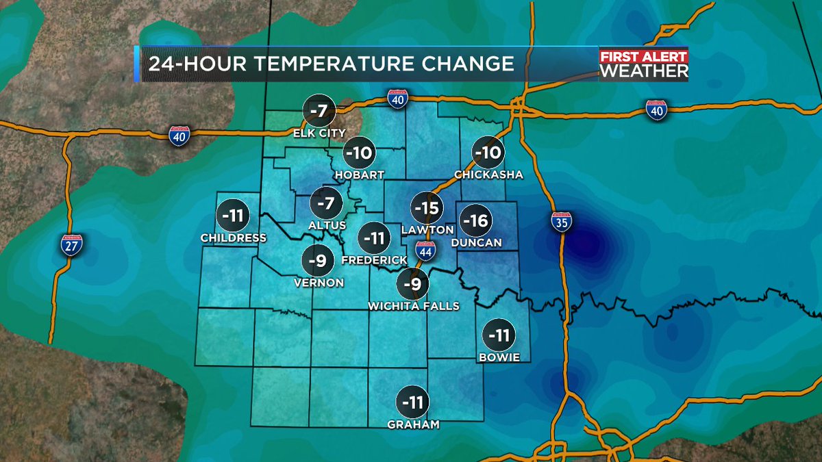 KSWO_7NEWS's tweet photo. We're much cooler this morning compared to yesterday! Temperatures before sunrise on this Friday morning are in the 40s and 50s #texomawx #finallyfriday #kswo #firstalertforecast
@lexiewalkerwx https://t.co/Gsckf2Nw6k
