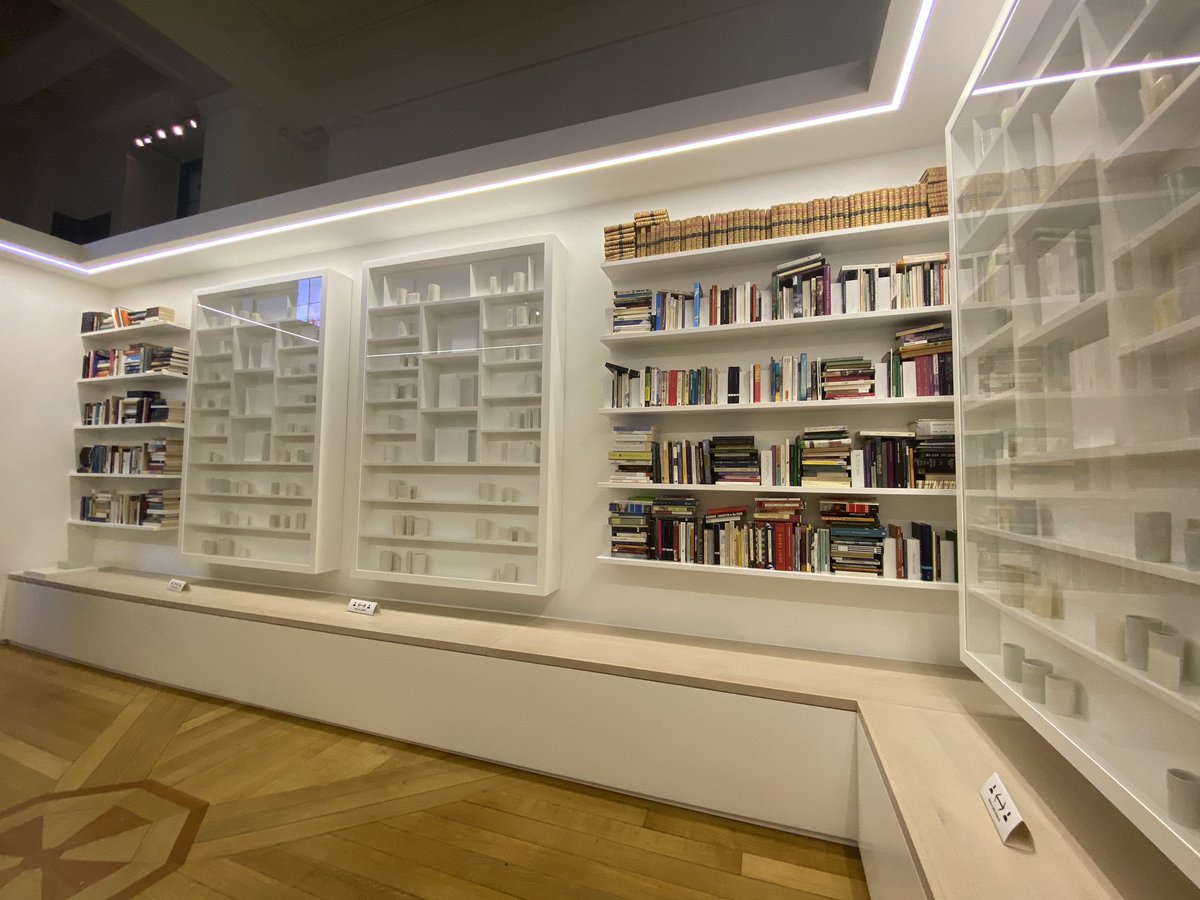 KatieFellows1's tweet photo. #tbt to a much drier and brighter couple weeks ago @britishmuseum exploring their #LibraryofExile exhibition, anyone you may recognise? https://t.co/h7frnDfAXp