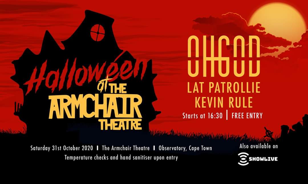 Super stoked to announce we will be headlining and hitting the stage (IRL) this #Halloween for Halloween at The Armchair Theatre.

See y'all spookies there! 🎃🎃 
Event details fb.me/e/3cQdBUrH4