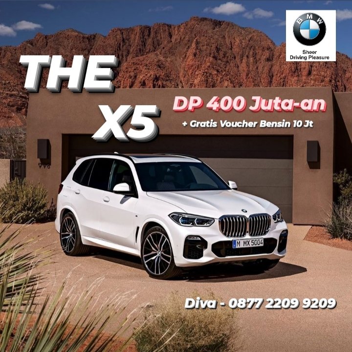 aldivafirdaus's tweet photo. Nikmati kenyamanan dan rasa berkendara yang berbeda bersama #THEX5 baru 2020 hanya dengan DP 400Juta-an dan dapatkan gratis voucher bensin senilai 10Jt hanya di bulan Oktober ini. 

Info lebih lanjut:
DIVA
BMW Business Consultant
0877 2209 9209

#BMWX5
#HARGABMWTERBARU
#PROMOBMW https://t.co/cVlwxbZqY7