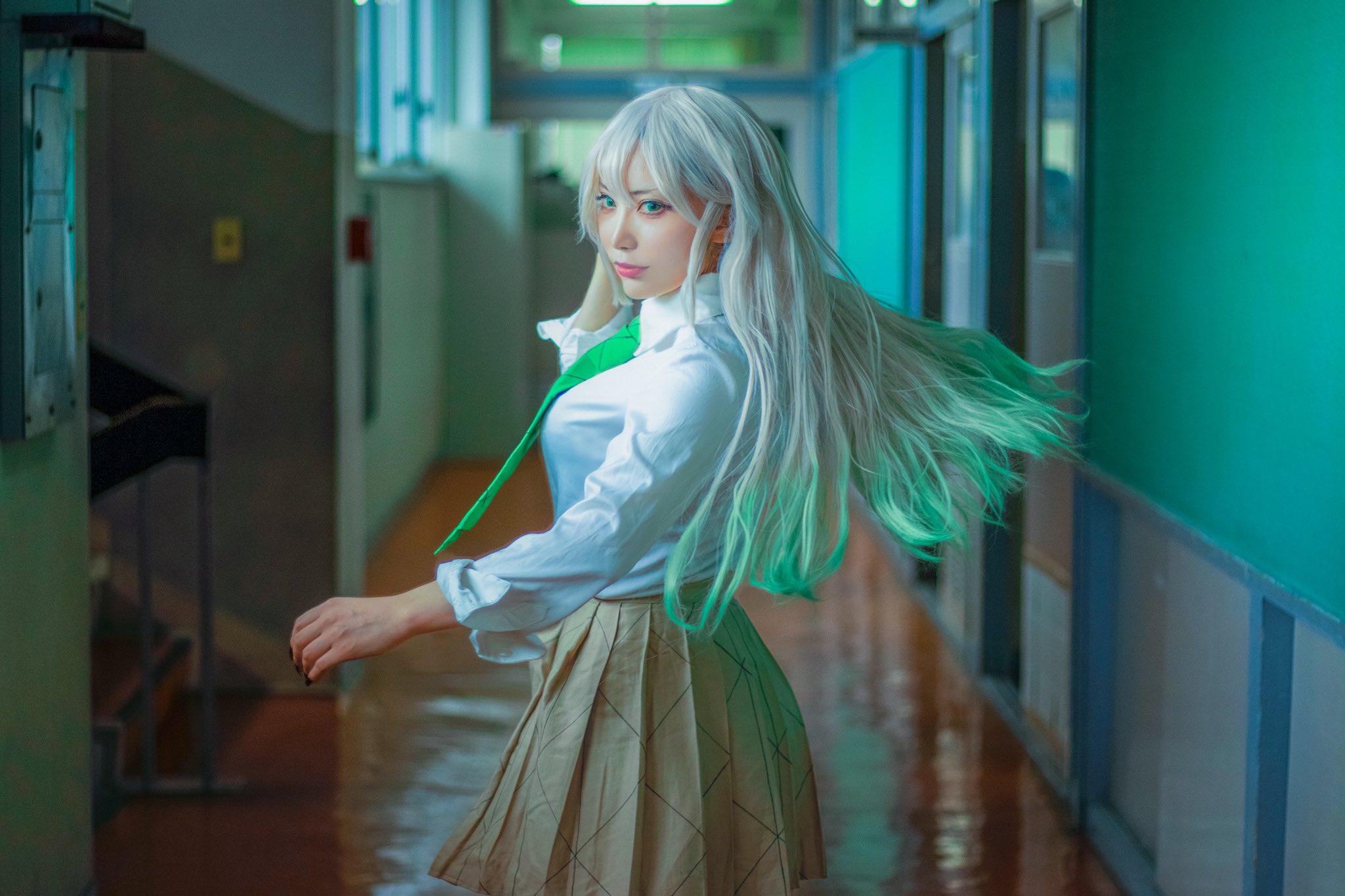 謝花梅 堕姫 コスプレ キメツ学園 鬼滅の刃 キメツ学園 堕姫（謝花梅）コスプレ衣装フルセット