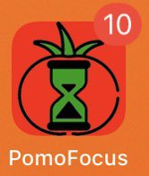 4) PomofocusCOST: FreeFunction: Pomodoro TimerI find studying with a timer really effective, because a) it gives me a sense of urgency and b)force me to take breaks. So during the "work time" I will give my full focus.
