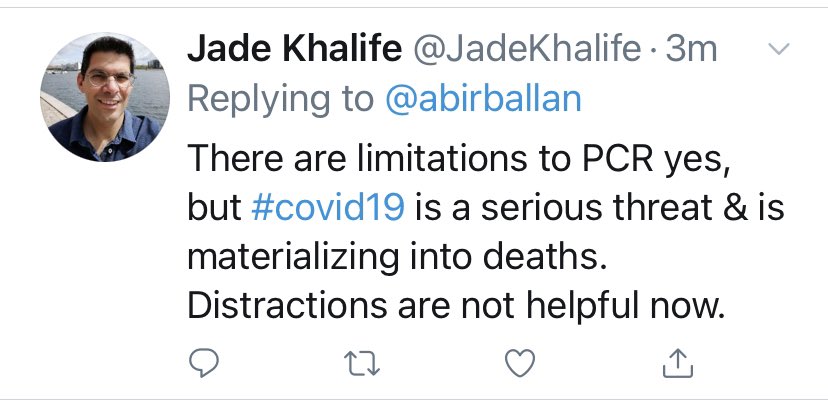 Jade, I agree with you 100%. COVID19 is a serious threat which materializes into deaths, but so does the flu!!! Unfortunately, diseases lead to deaths. This is the human condition. We must keep sound perspective in our response, lest we cause more harm than good. 2/n