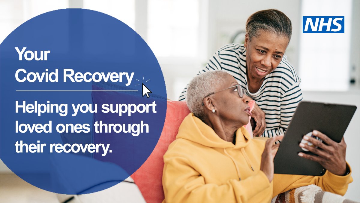 NHSEngland's tweet photo. The #YourCovidRecovery website has expert information to help you look after your mental and physical health when recovering from coronavirus. It’s also got a helpful section for family, friends and carers who are helping a loved one recover. https://t.co/hvmN1lHYld https://t.co/sPVyxq2H8y
