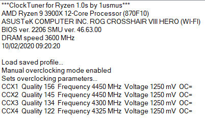 HiryuBlade's tweet photo. @1usmus what kind of sorcery is this?
I was going to settle for AutoOC/70C temps/140W power on full load and just went trough the tuning. Exciting!
#ClockTuner #Ryzen #PCMR https://t.co/loIIBsZxhG