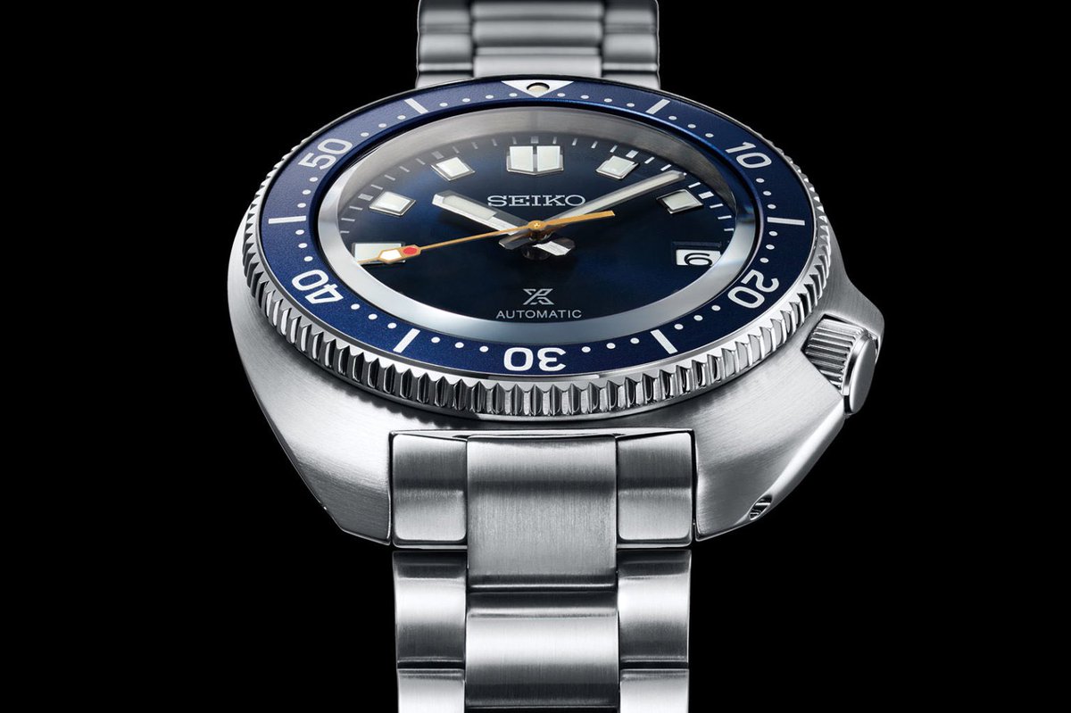 SeikoProspex's tweet image. #Seiko is marking the 55th anniversary of its first diver’s watch with remakes – yet again. The #Prospex 1965 Diver’s Re-creation #SLA043 modelled on the 62MAS 6217, while the Prospex 1970 Diver’s Modern Re-interpretation #SPB183 takes its cues from the 6105-8110. #DiveWatches