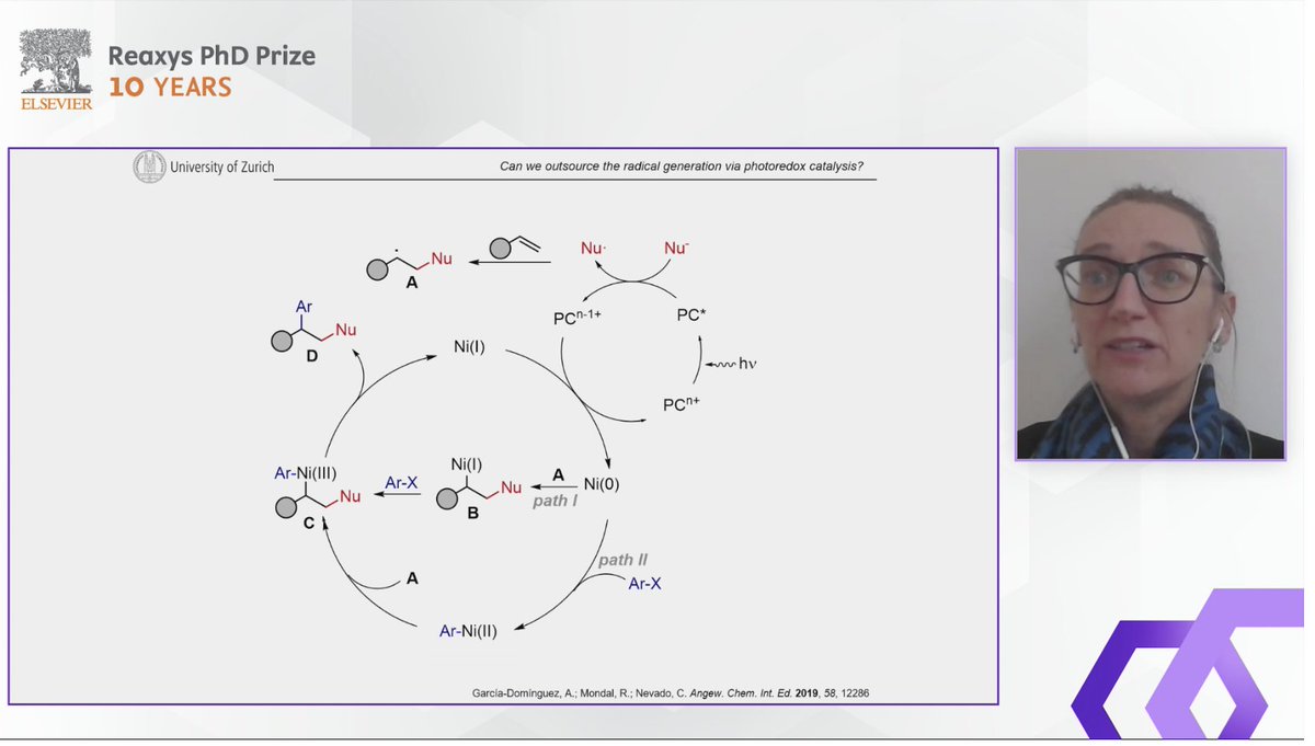 ElsLifeSciences's tweet photo. "Can we outsource the radical generation via photoredox catalysis?" Prof. Nevado (@NevadoLab @UZH_Science) is presenting a fascinating possibility and discussing what different groups are doing in this area. #ReaxysPhDPrize #AlkeneFunctionalization
https://t.co/6QR4bBWYzK https://t.co/pq2fAlYPYL