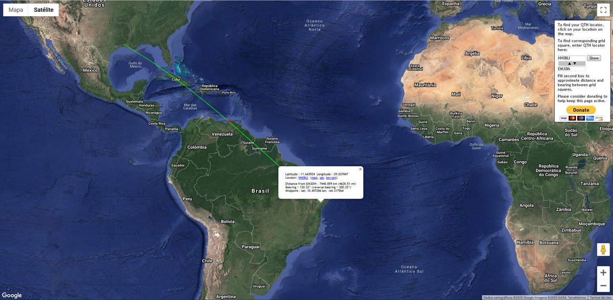 Thanks W5CBF for the qso on AO-7 in the orbit #209466 (7.450Km).