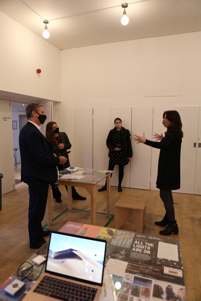 Keir_Starmer's tweet image. I was pleased to celebrate @CleanBrk&apos;s re-opening and get a look behind the scenes of their upcoming film, #Sweatbox.

They do great work getting women with experiences of the criminal justice system into the arts.