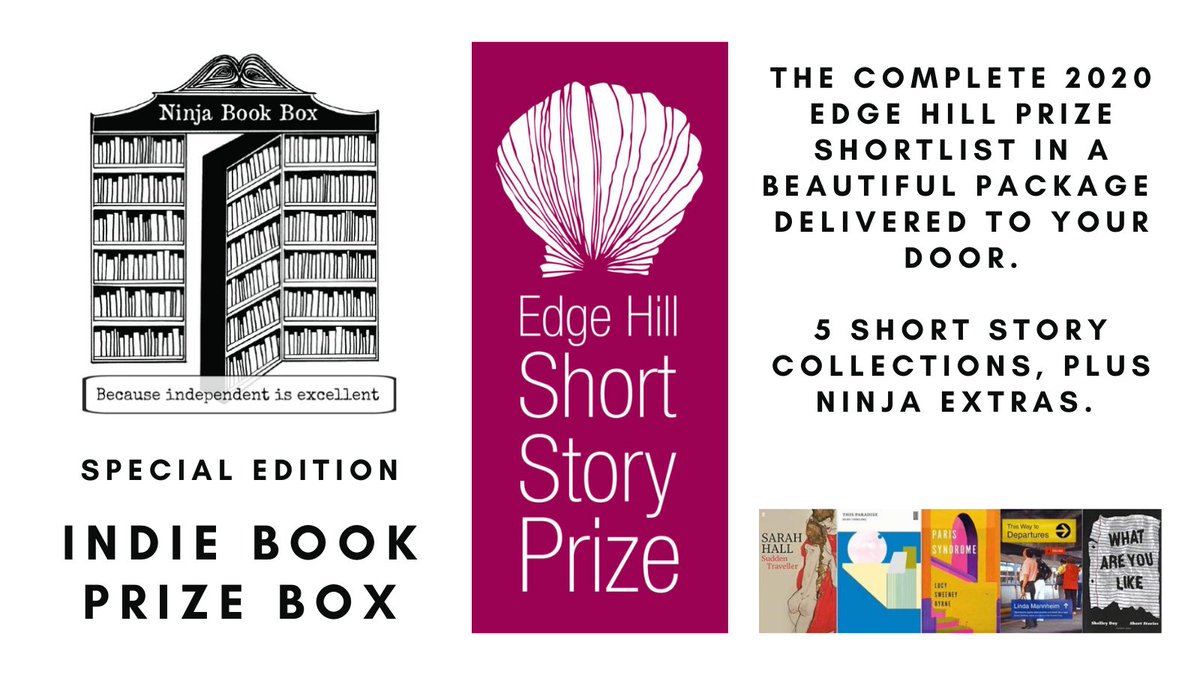 NinjaBookBox's tweet photo. The Indie Book Prize Box is the first time we've collaborated with 5 differnt indie publishers at once! It contains the entire 2020 shortlist of the Edge Hill Short Story Prize, combined with some Ninja extras. 

Limited numbers available: 
https://t.co/msSYYLQ43A https://t.co/09bxT4JVUE