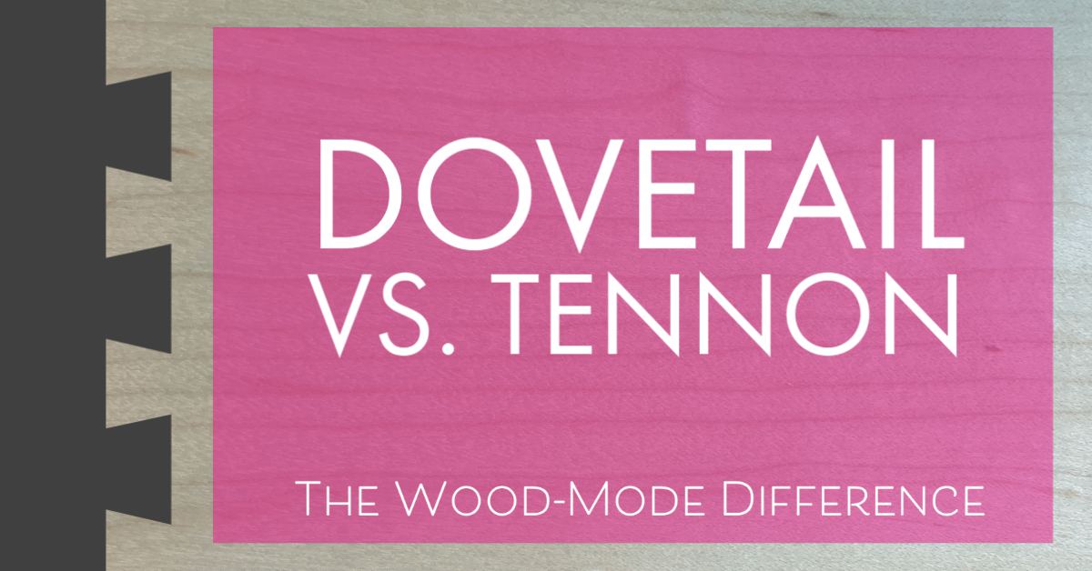 Drawers take a lot of use and abuse. Our drawer boxes are constructed with dovetail joints, the strongest and most durable corner construction. Its interlocking routs have a large glue surface than tennon so no metal fasteners are required. #TheWoodModeDifference #customcabinetry