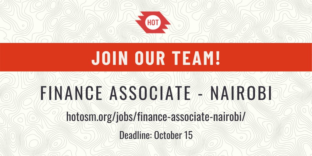 Attention East Africa network! We have 3 open positions for our upcoming #Nairobi Hub: Regional Hub Director, Finance Manager, and Operations Associate. If you're passionate about #OpenStreetMap in Africa and based in the region, consider applying today! buff.ly/2O7UniI