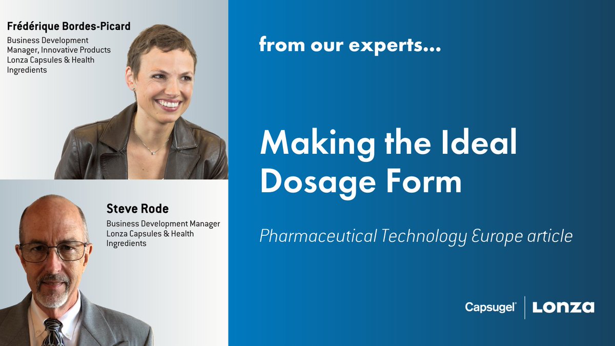 In the latest issue of Pharmaceutical Technology Europe, our experts cover the importance of considering patient needs during the selection process and the resulting impact this can have on compliance and efficacy. 

Read the full article here:  ow.ly/VaRS50BHDaD